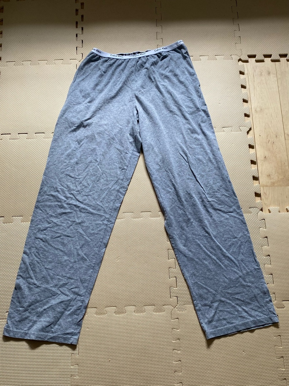 Calvin Klein Men's Heather Gray Jogger Lounge Pants Size M